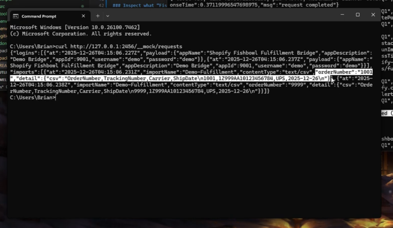 Mock Fishbowl request capture (GET /__mock/requests).